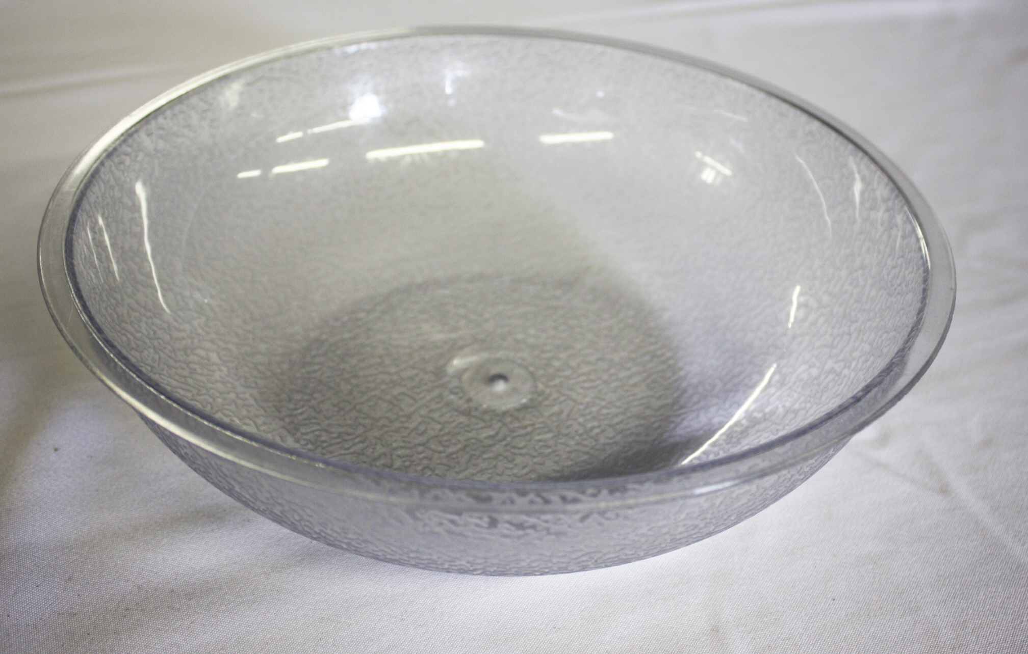 Pebbled Plastic Bowl